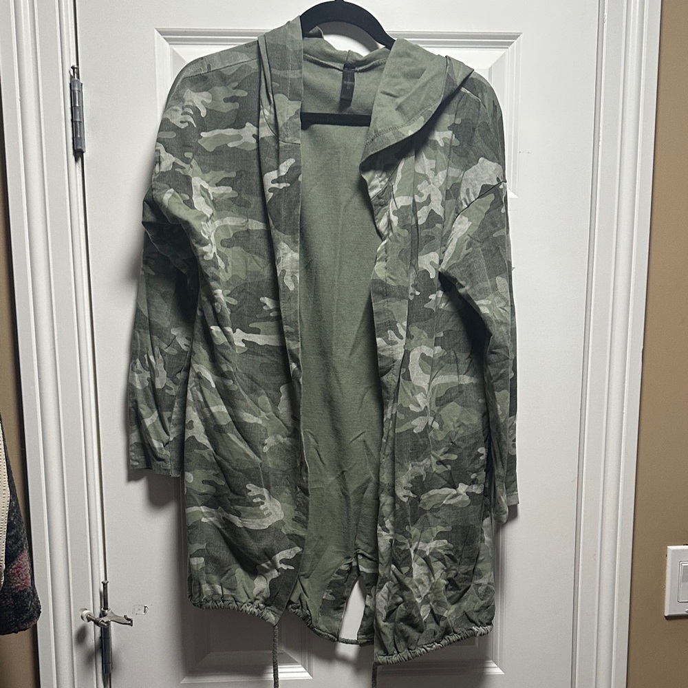 Stylish Olive Hooded Jacket